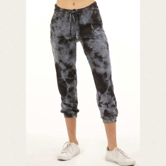 Black Cloud Tie Dye French Terry Sweatpants - Picture 1 of 13
